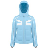 Womens stretch jacket starlight blue/white