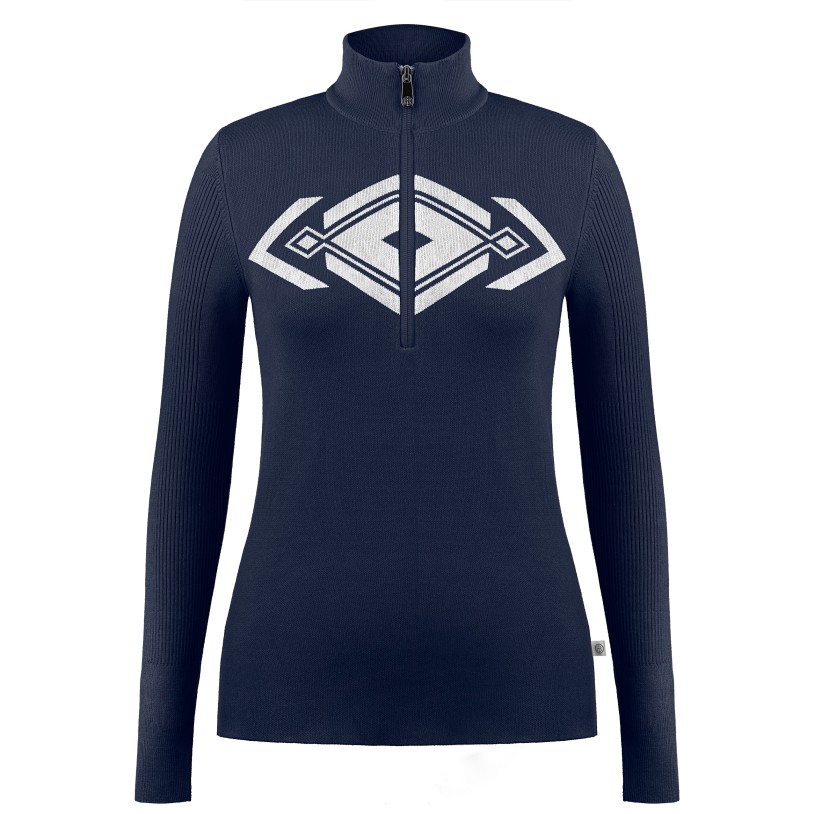 Womens knit jacket gothic blue