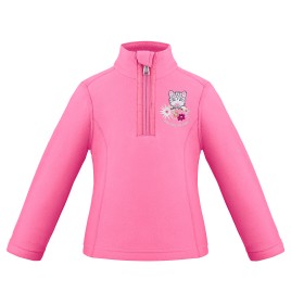 Girls micro fleece jacket lolly pink