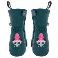 Girls mittens ever green
