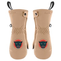 Boys ski mittens almond brown