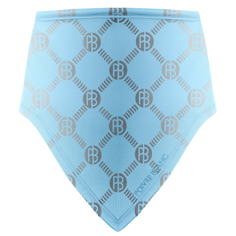 Womens neck warmer monogram starlight blue
