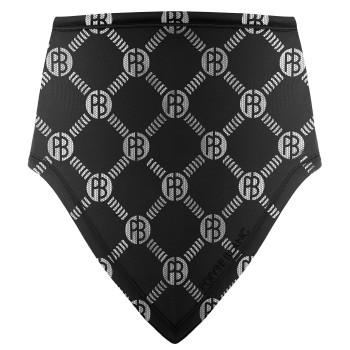 Womens neck warmer monogram black